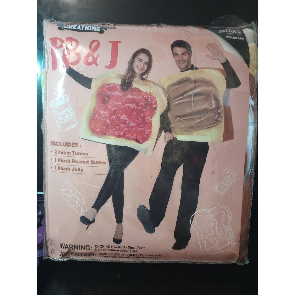 Spooktacular Creations PB&J Couples Costume Adult Standard Peanut Butter Jelly